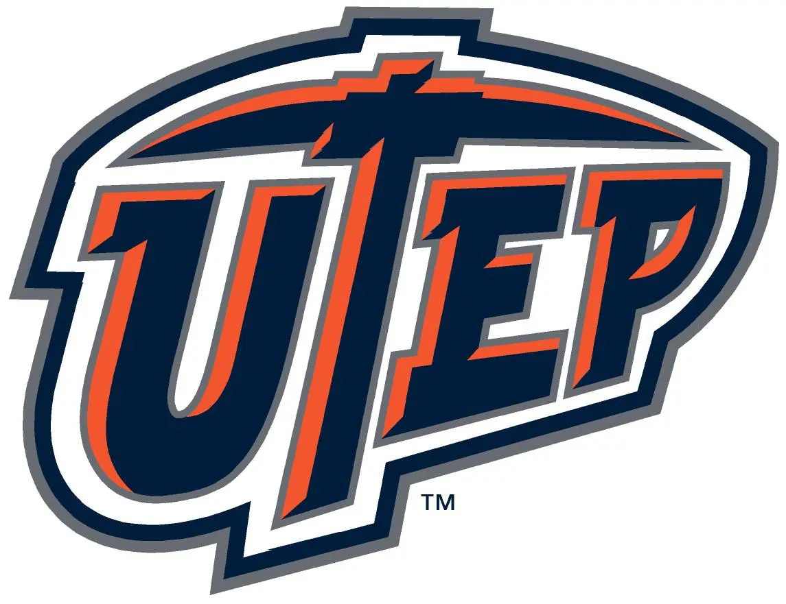 A logo of the utep miners.